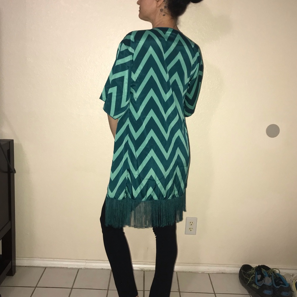 Lularoe fringe kimono